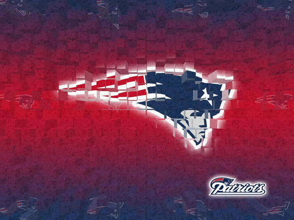 New England Patriots Pixelated Logo Background
