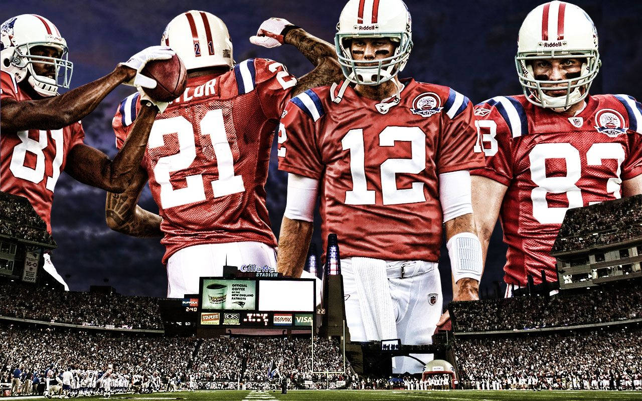 New England Patriots Star Players Background