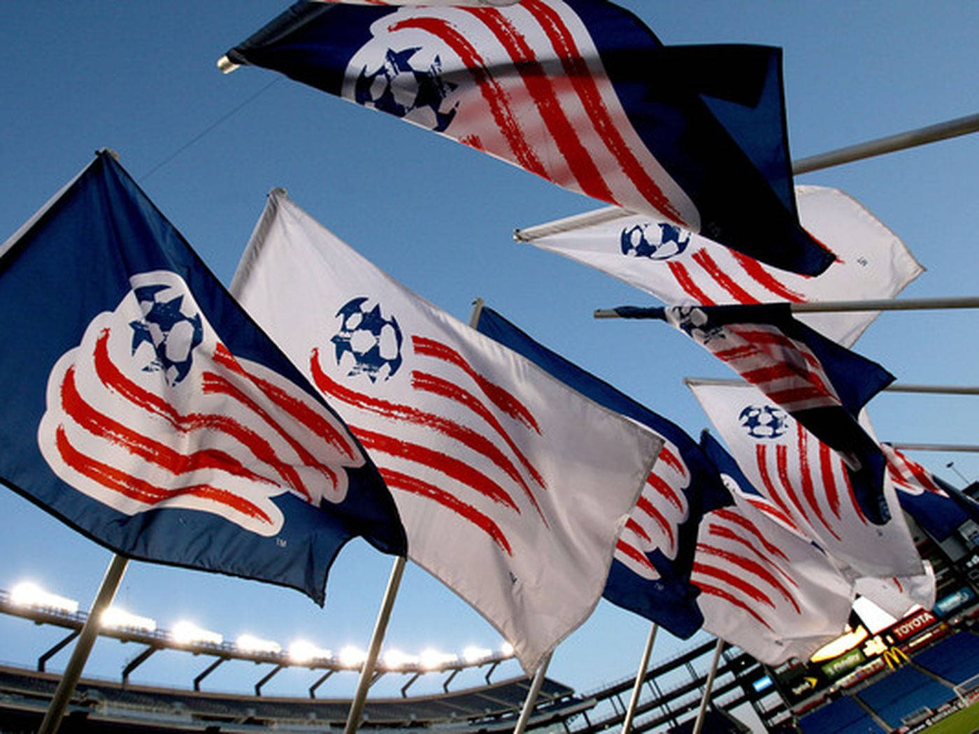 New England Revolution Flag Background