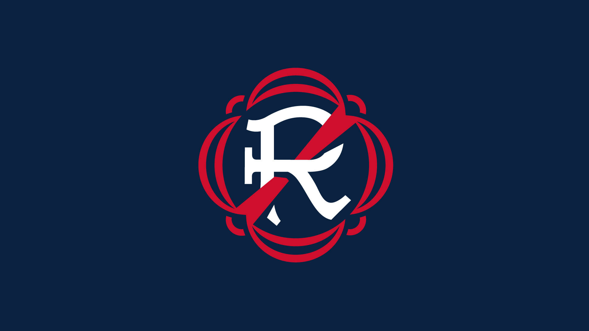 New England Revolution Stylized R Logo Background