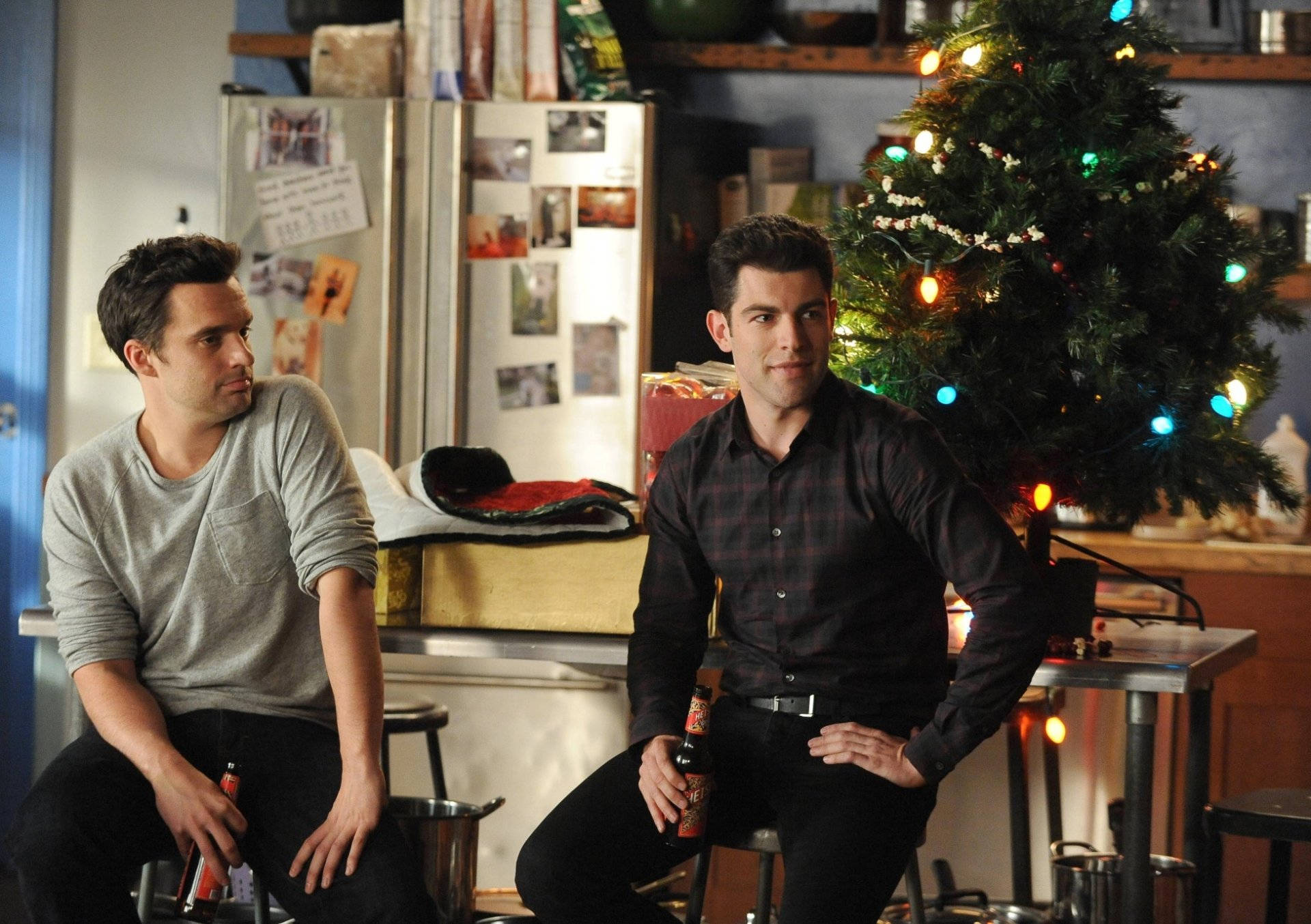 New Girl's Max Greenfield And Jake Johnson Background