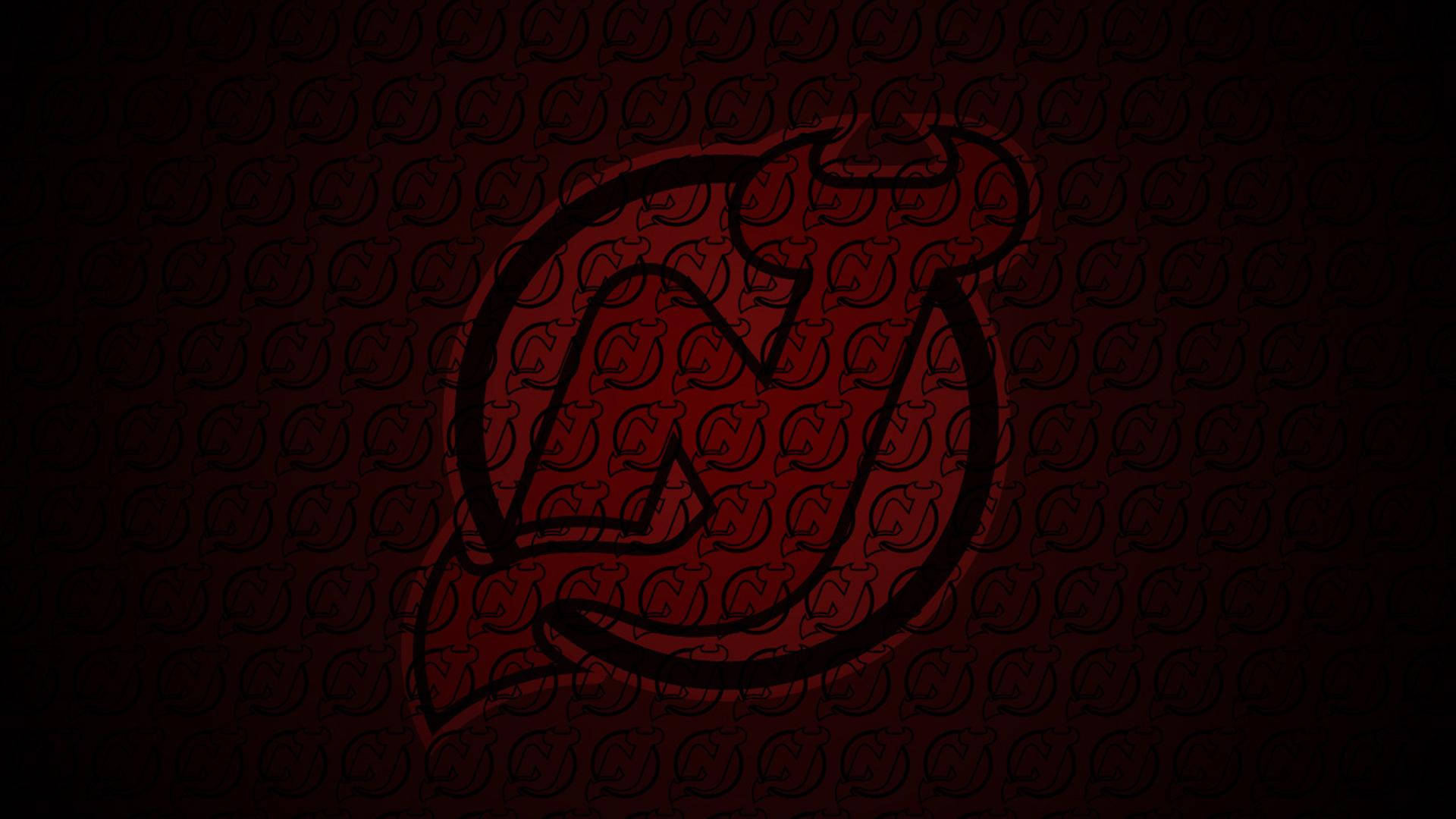 New Jersey Devils Logo Pattern Background