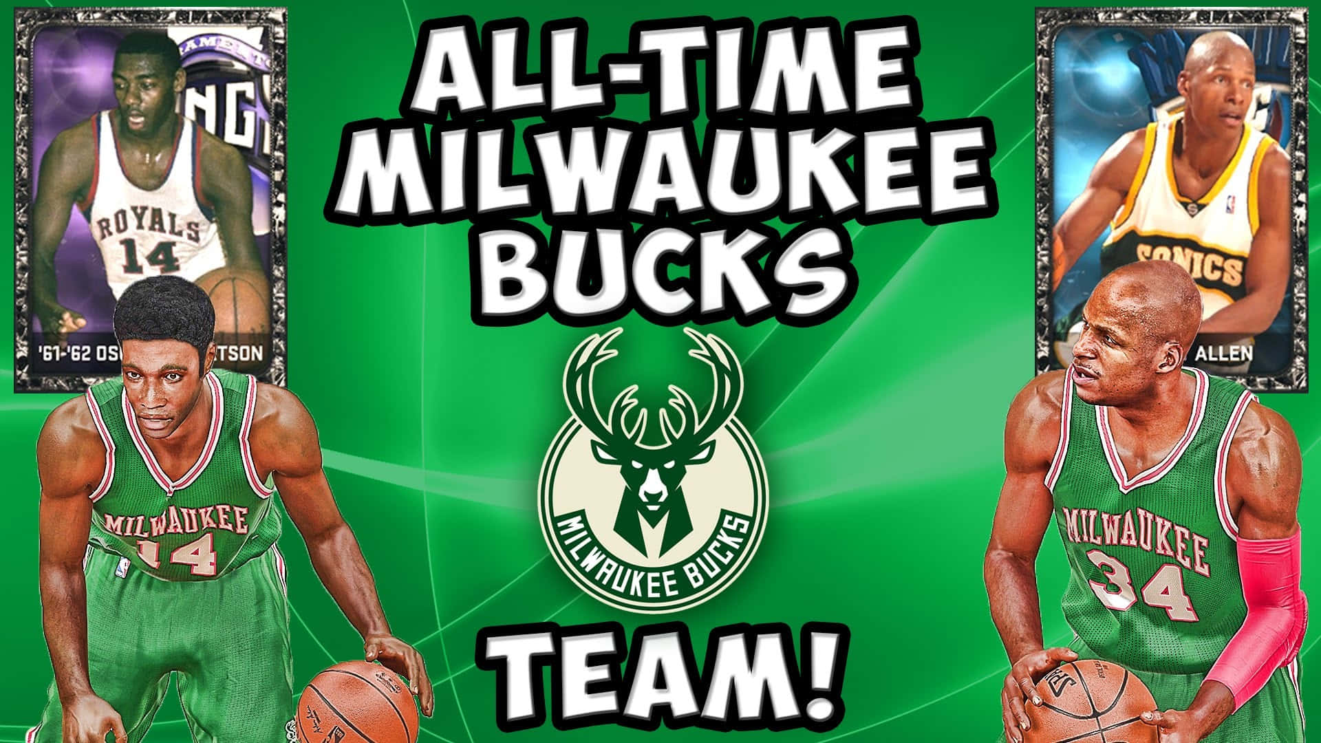 New Logo Green Oscar Robertson Background
