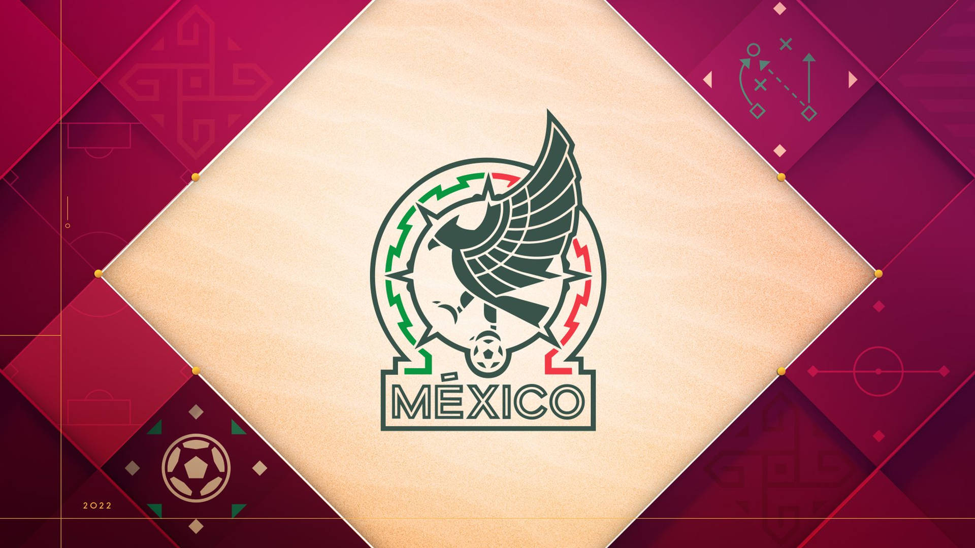 New Logo Mexico National Football Team Background