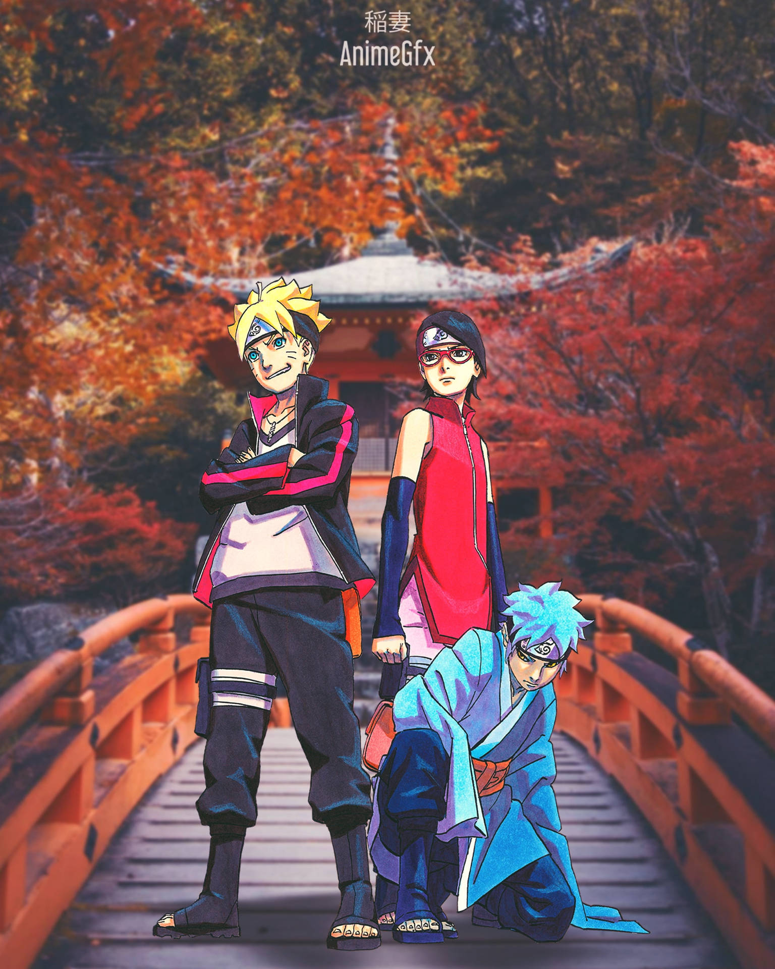 New Naruto Team 7 Iphone Background