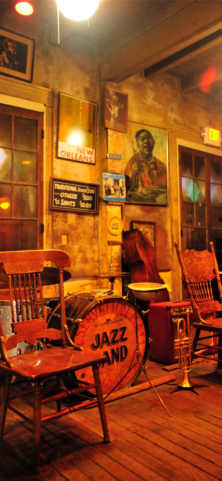 New Orleans Jazz Band Setup Background