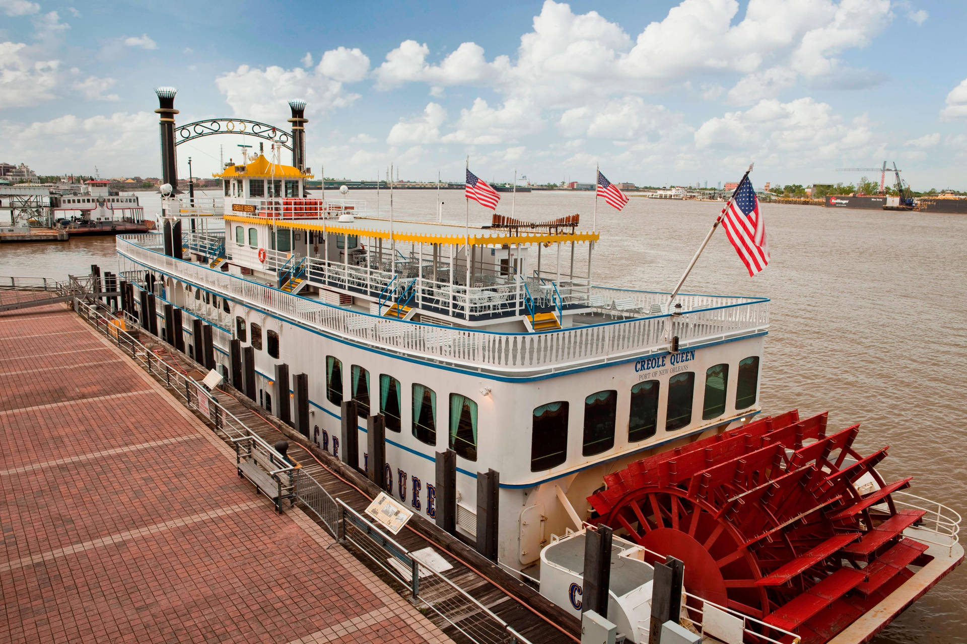 New Orleans Louisiana Steamboat Background