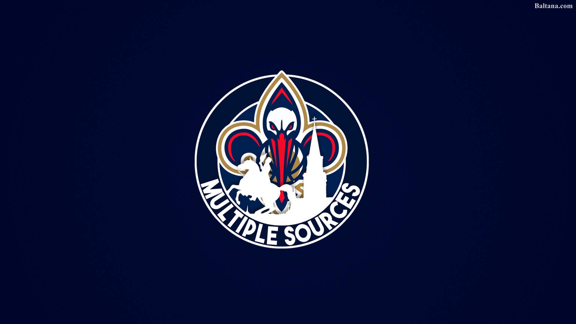 New Orleans Pelicans Dark Blue Background