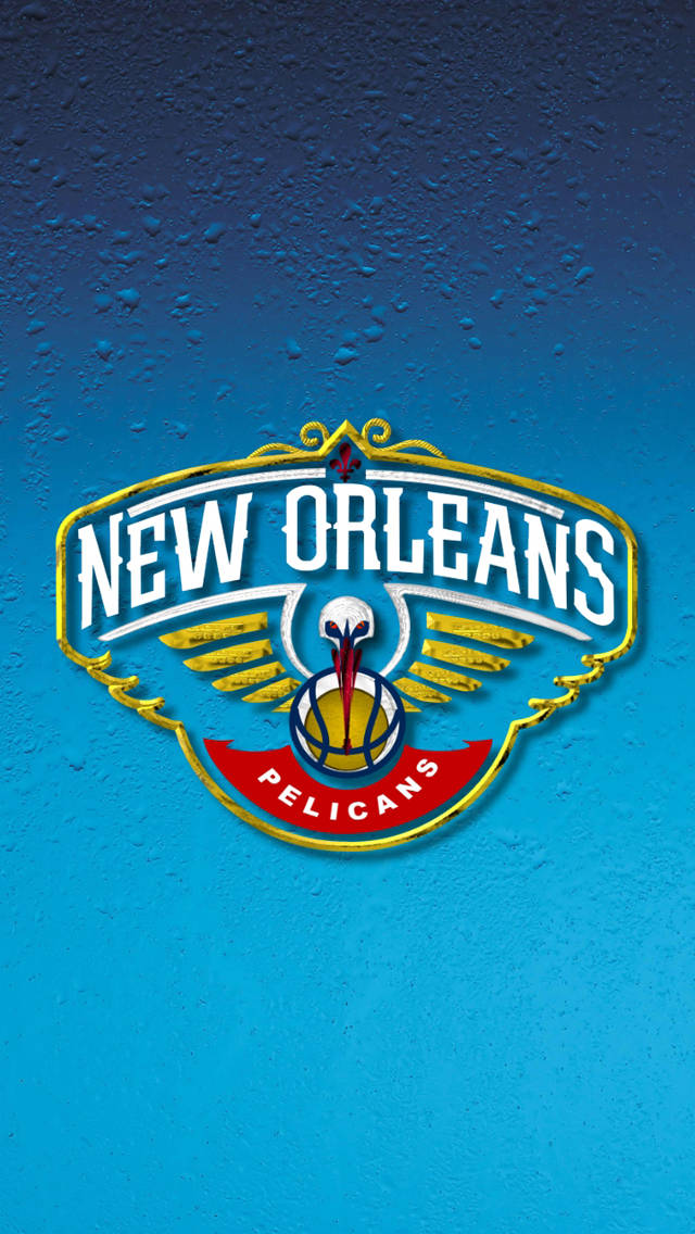 New Orleans Pelicans Dew Drops Pattern Background