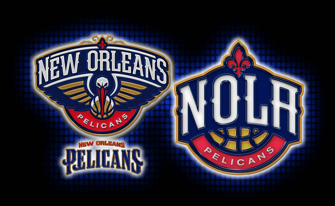 New Orleans Pelicans Double Logo Background