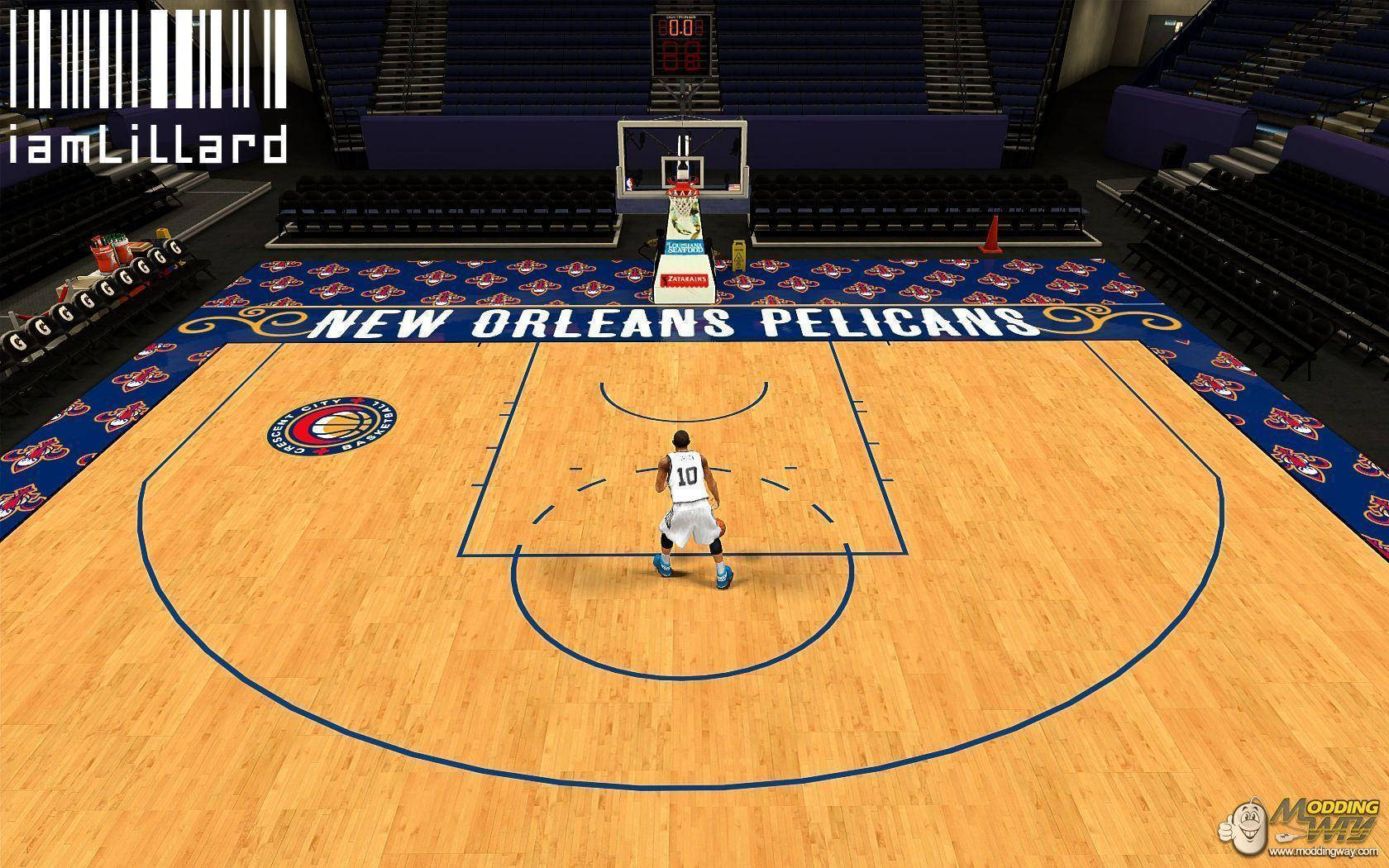 New Orleans Pelicans Home Court Background