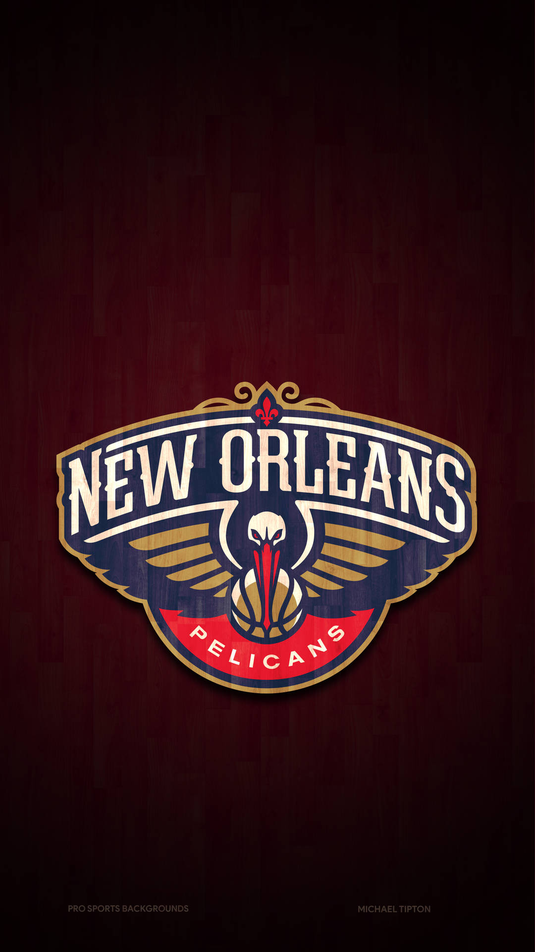 New Orleans Pelicans Maroon Background