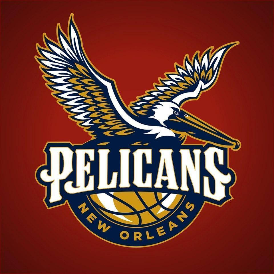 New Orleans Pelicans Red Background Background
