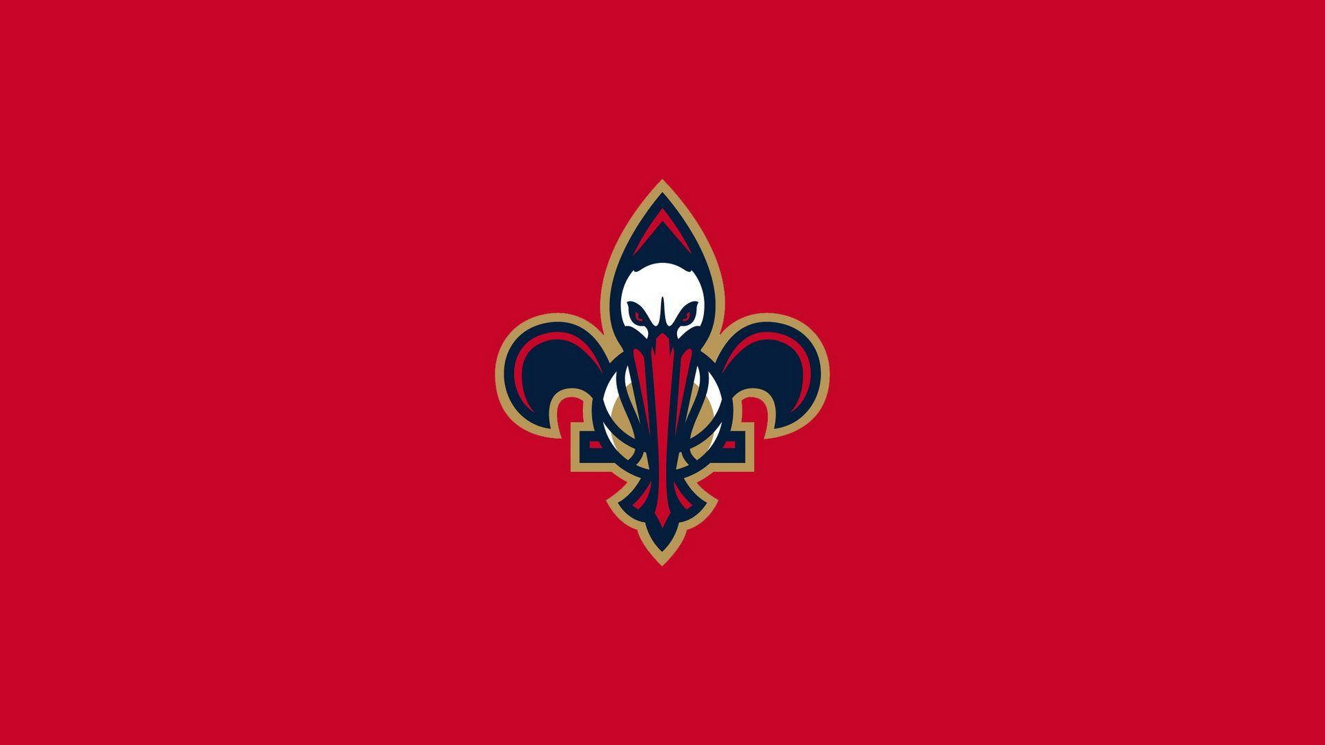 New Orleans Pelicans Red Minimalist Background