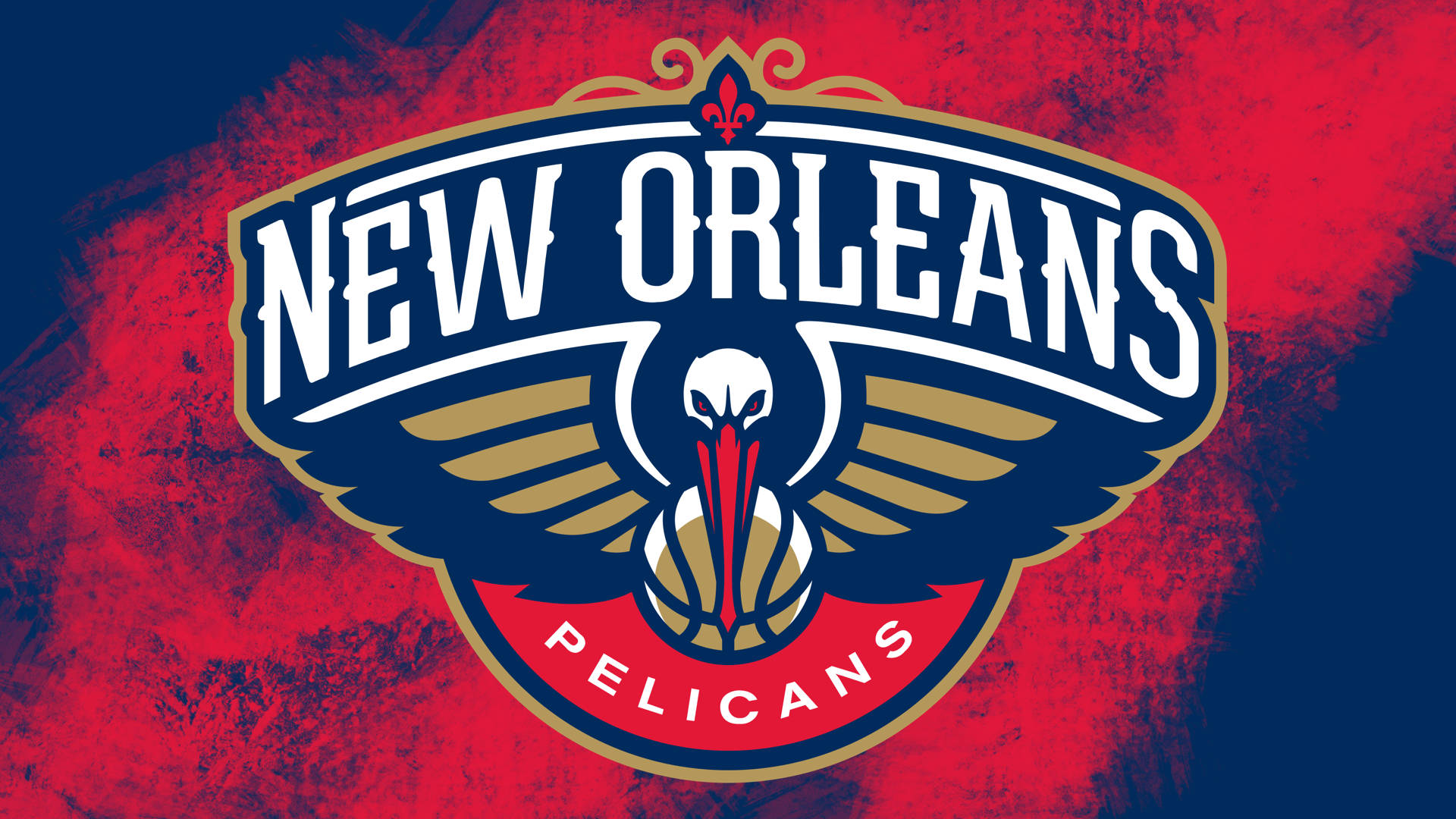 New Orleans Pelicans Red Smudge Background