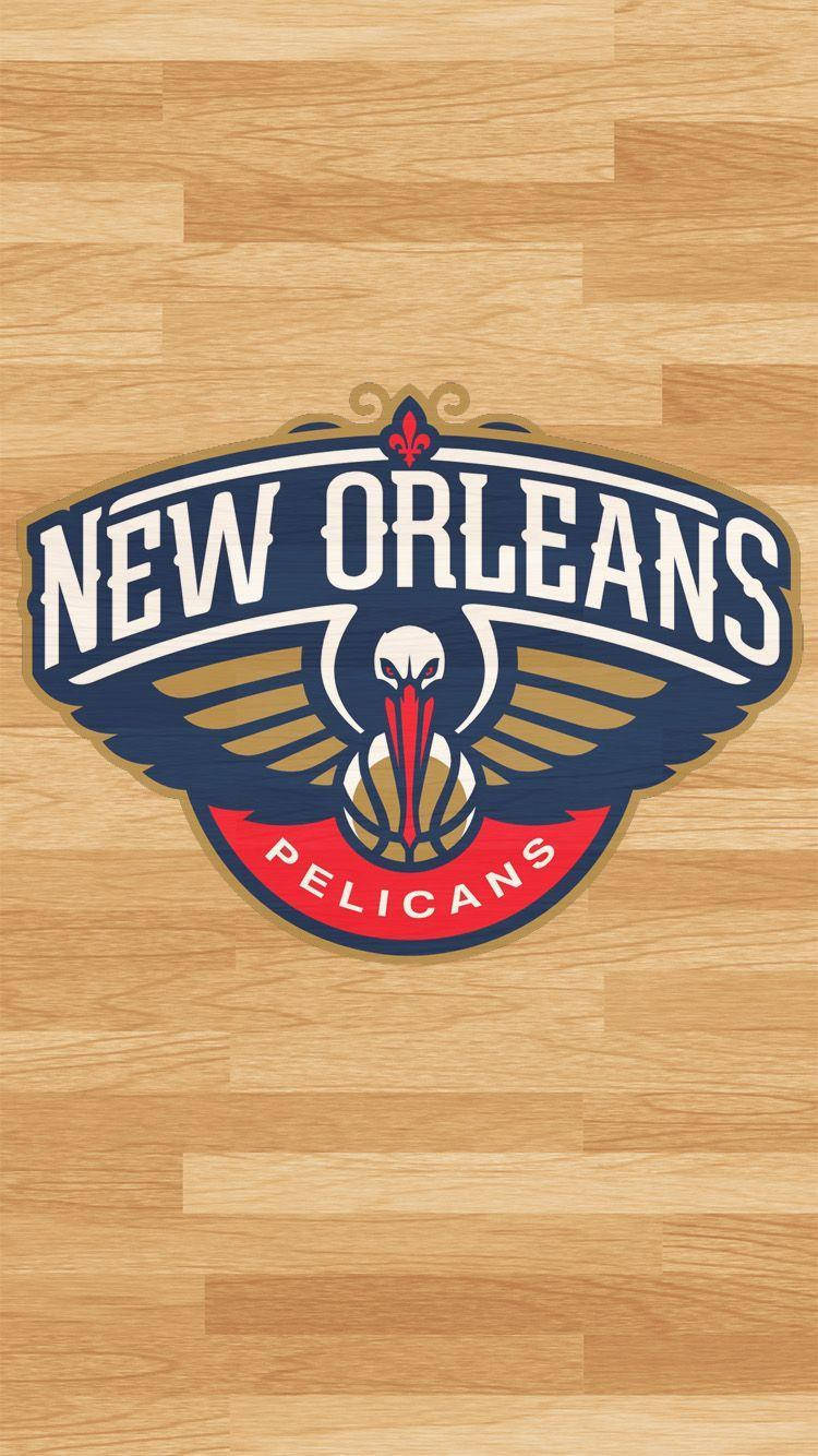 New Orleans Pelicans Wood Planks Background