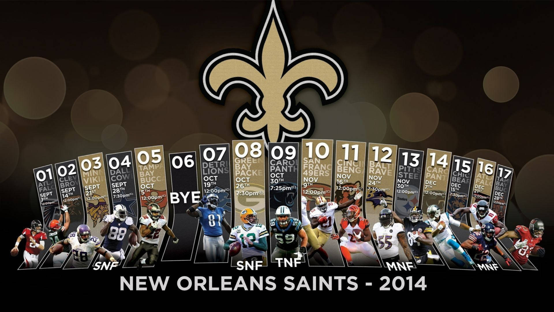 New Orleans Saints 2014 Playoffs Background