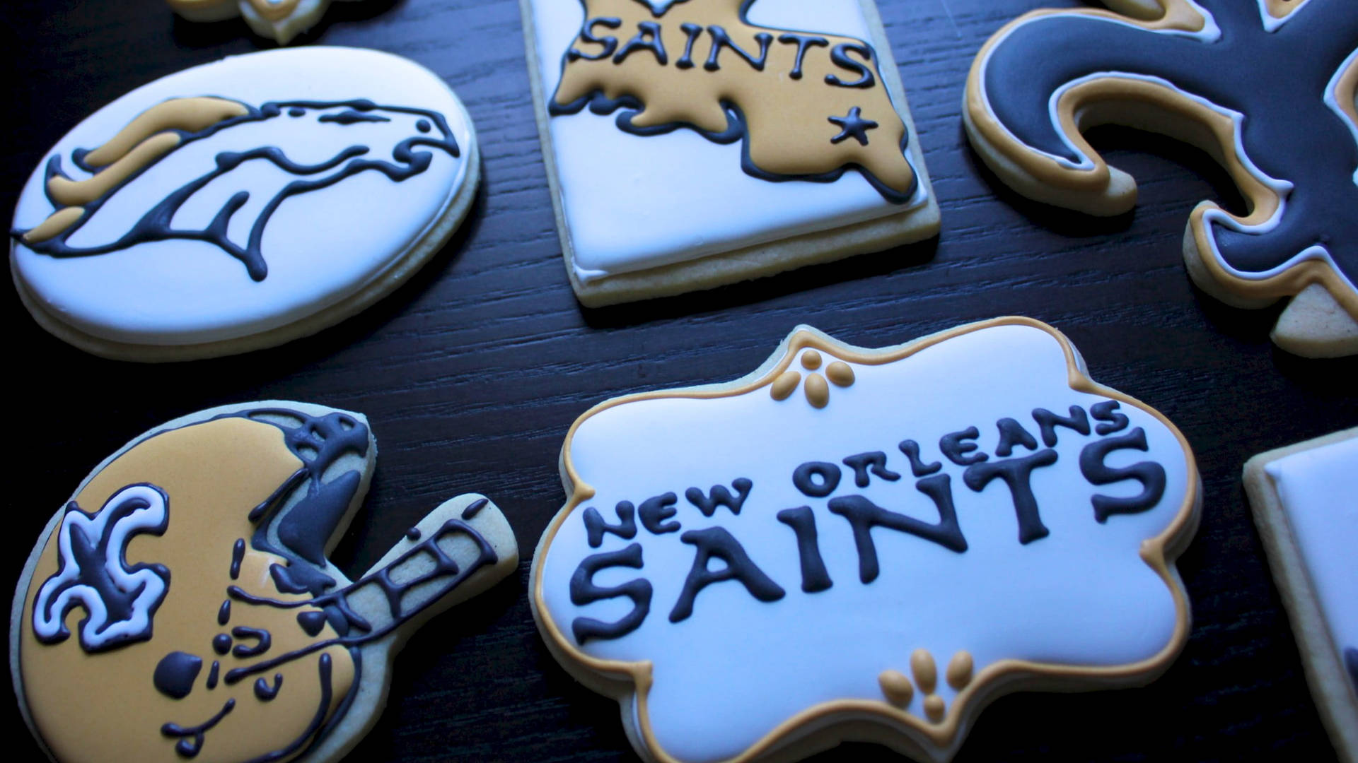 New Orleans Saints Cookies Background