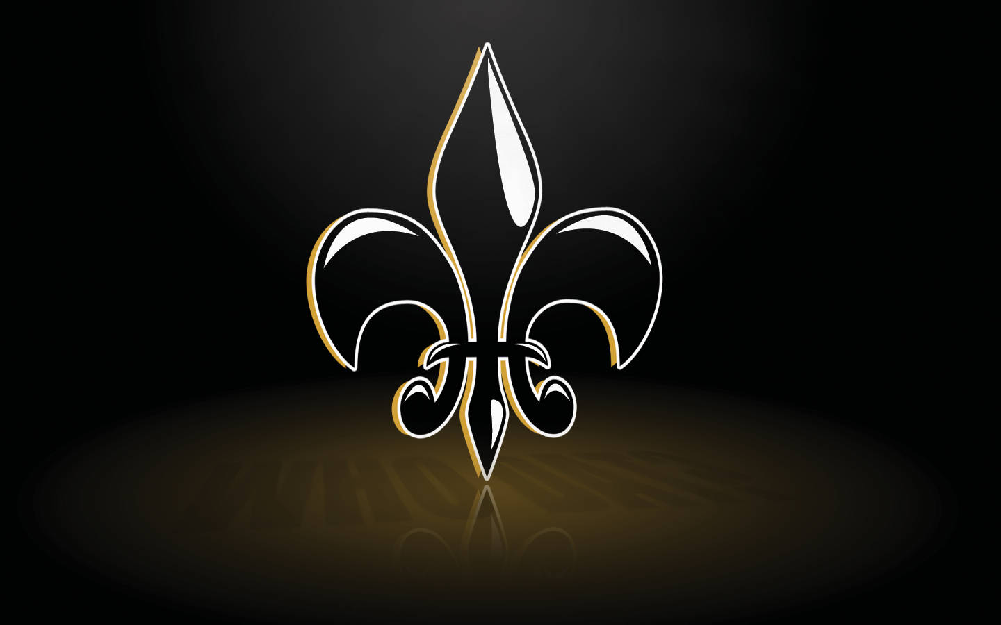 New Orleans Saints Glossy Logo Background