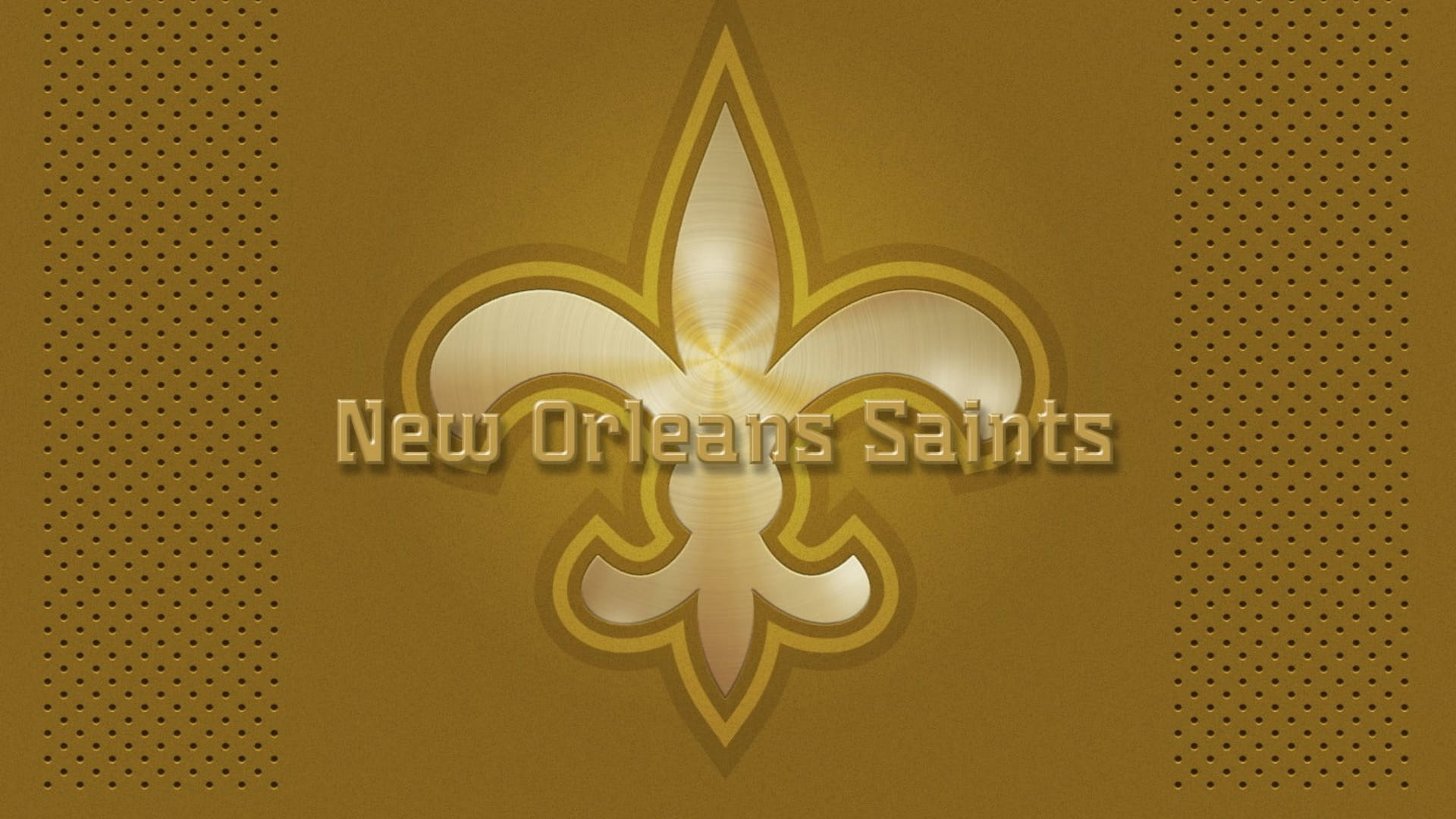 New Orleans Saints Gold Logo Background