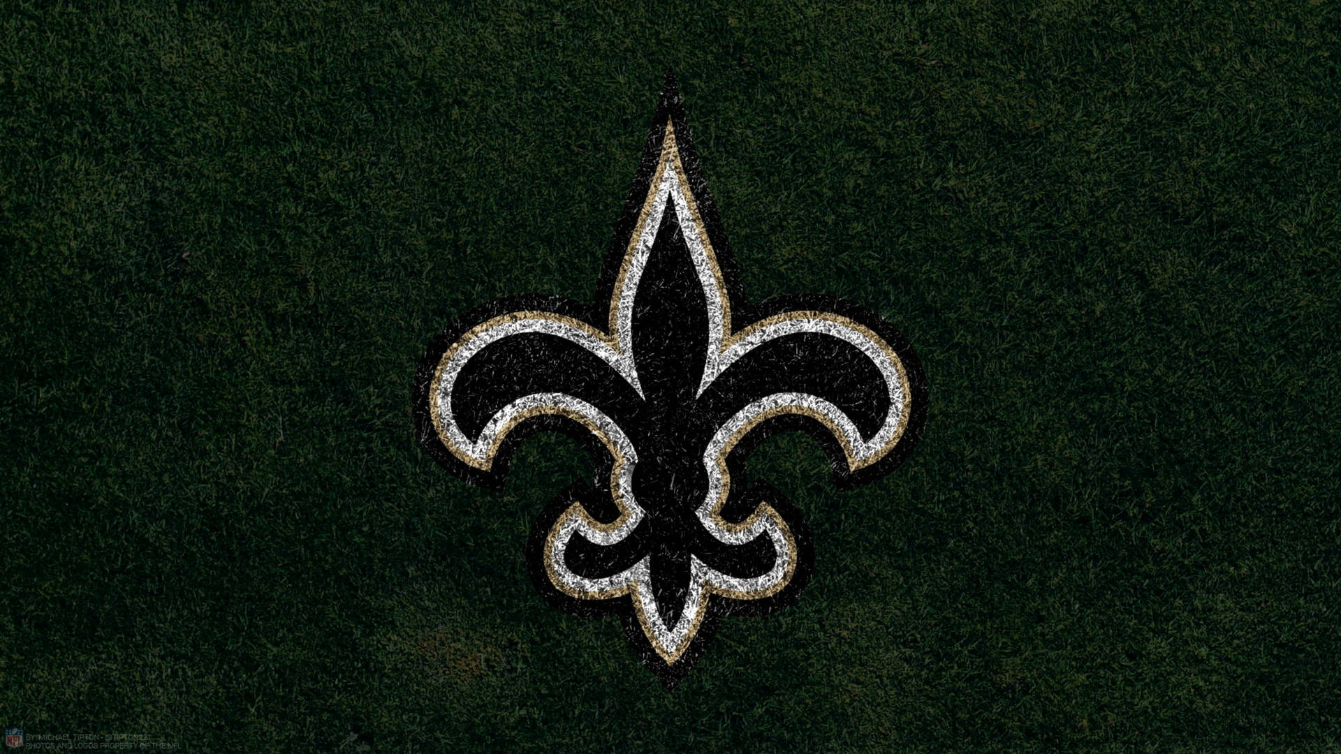 New Orleans Saints Grass Field Background