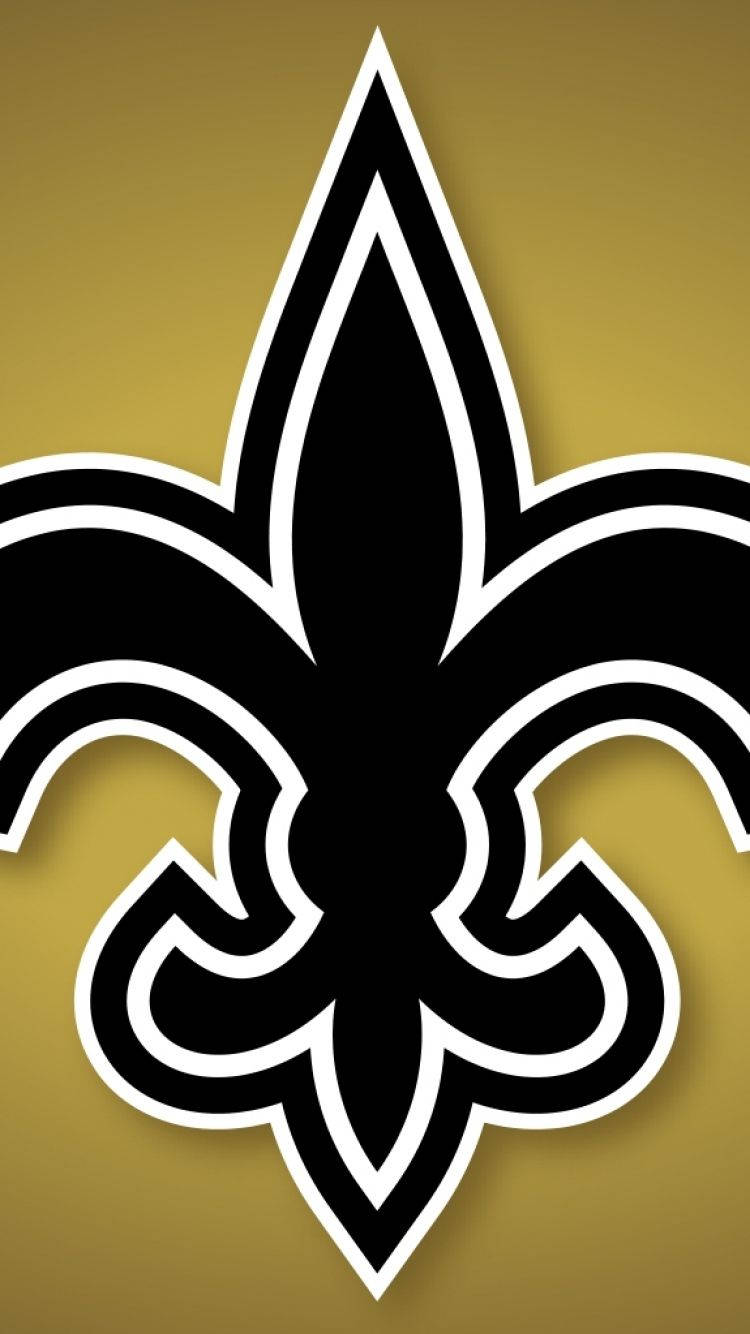 New Orleans Saints Logo In Portrait Background
