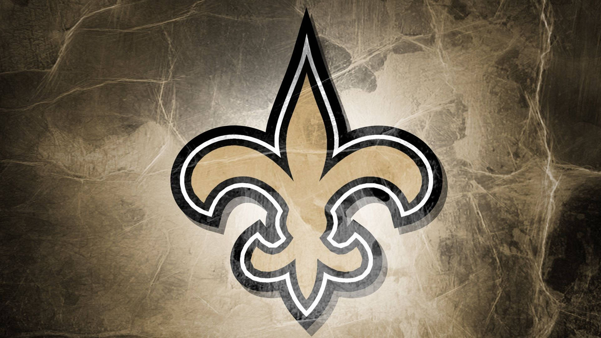 New Orleans Saints Logo On A Wall Background