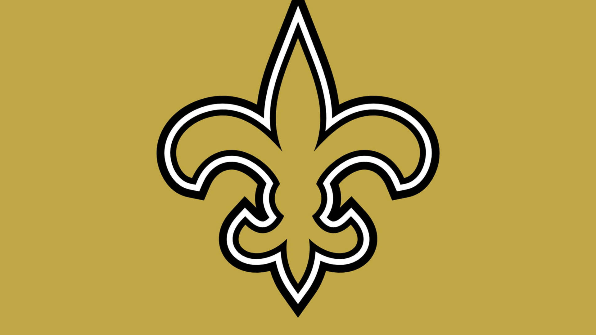 New Orleans Saints White And Gold Background