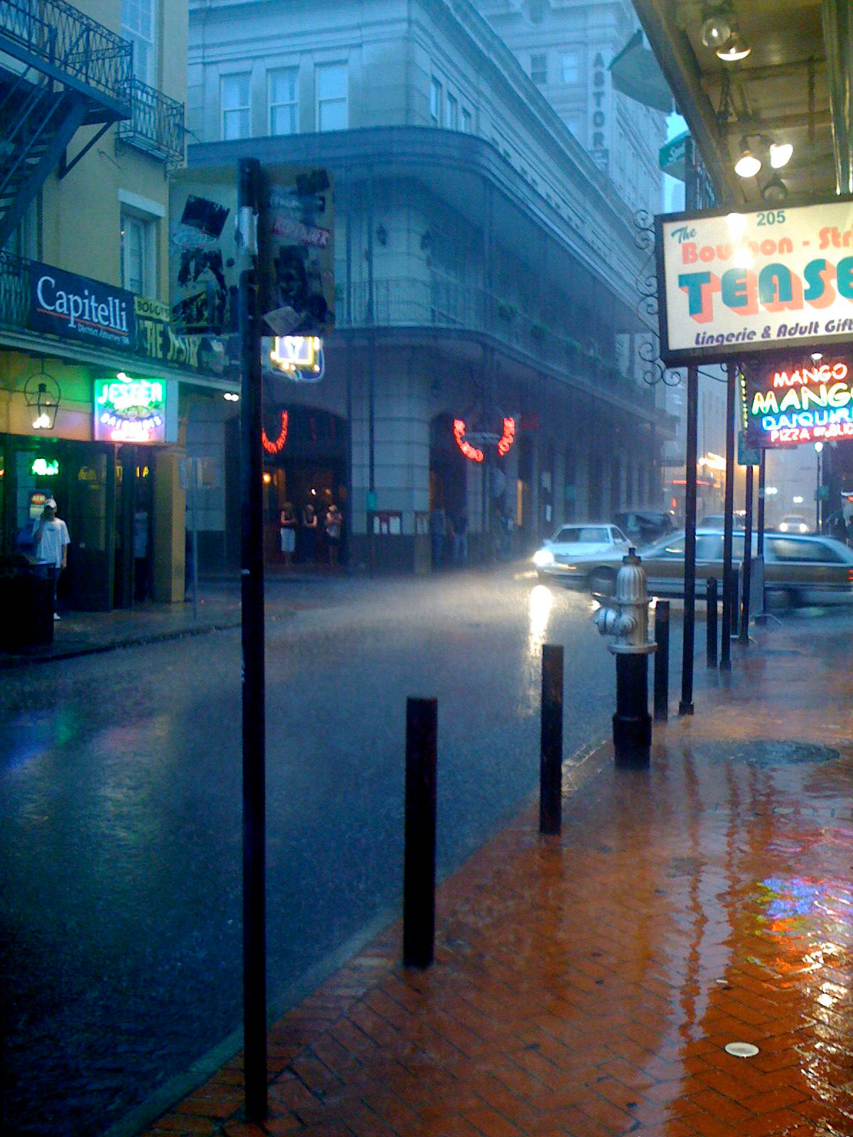 New Orleans Stormy Streets Background