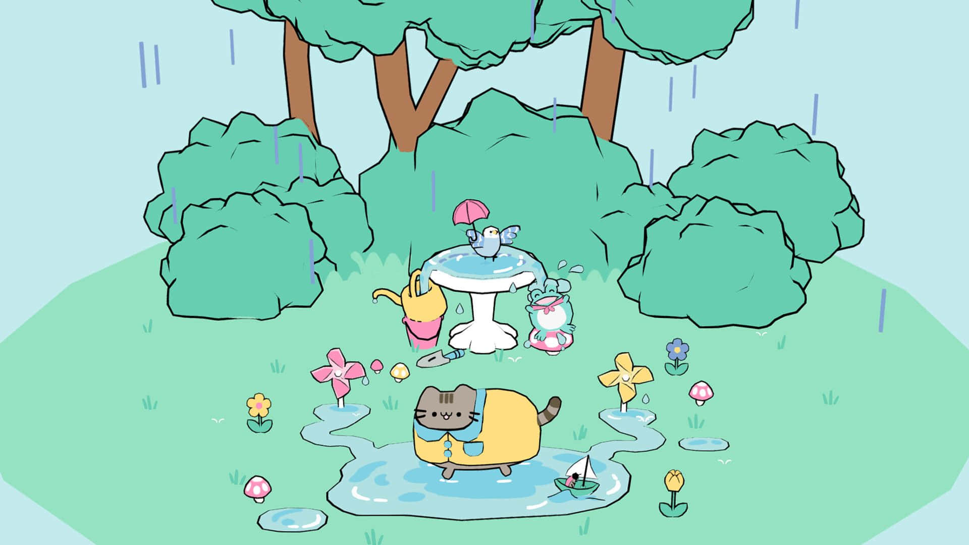 New Pusheen Pc! Background
