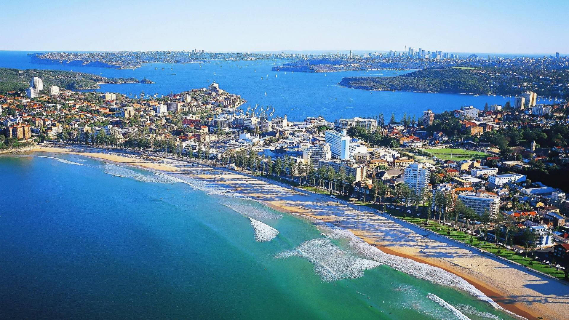 New South Wales Aerial View Background