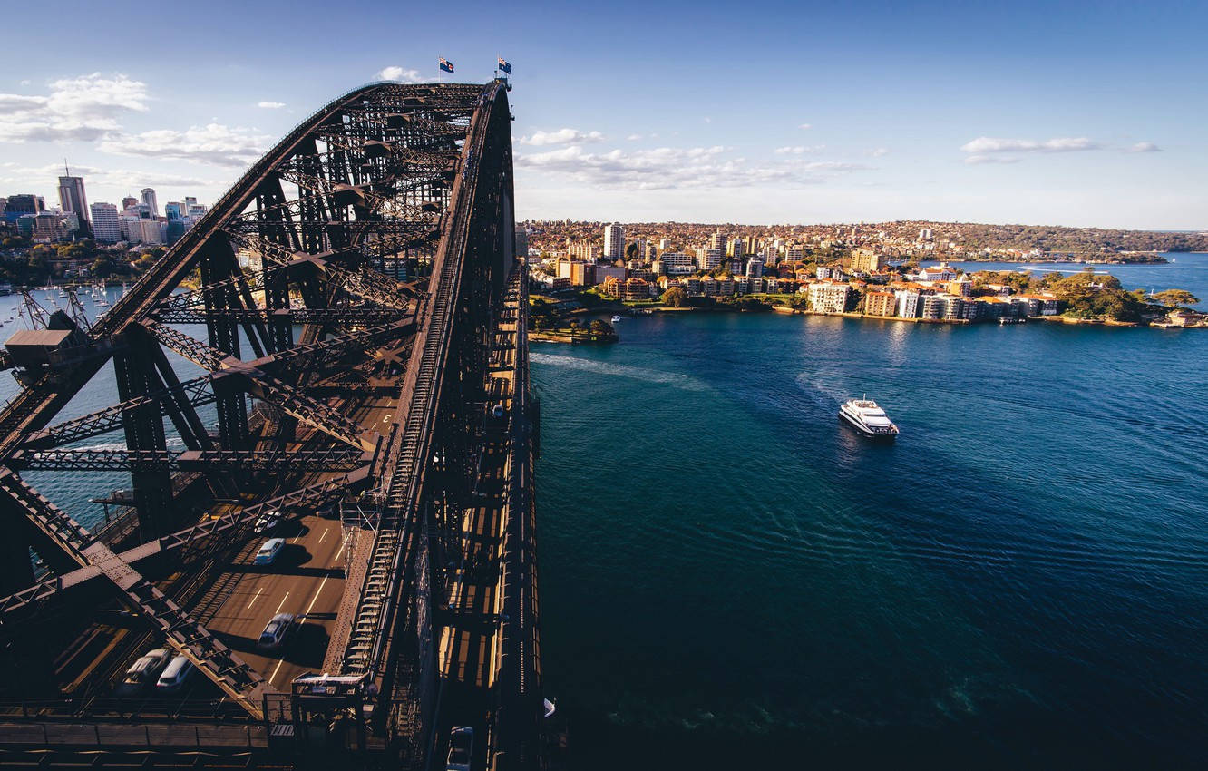 New South Wales Harbor Bridge Background