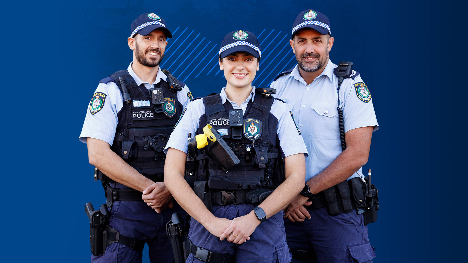 New South Wales Police Officer Uniform Background