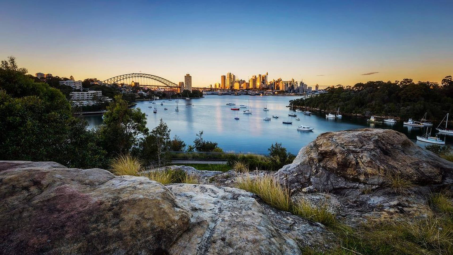 New South Wales Waverton Sunrise Background