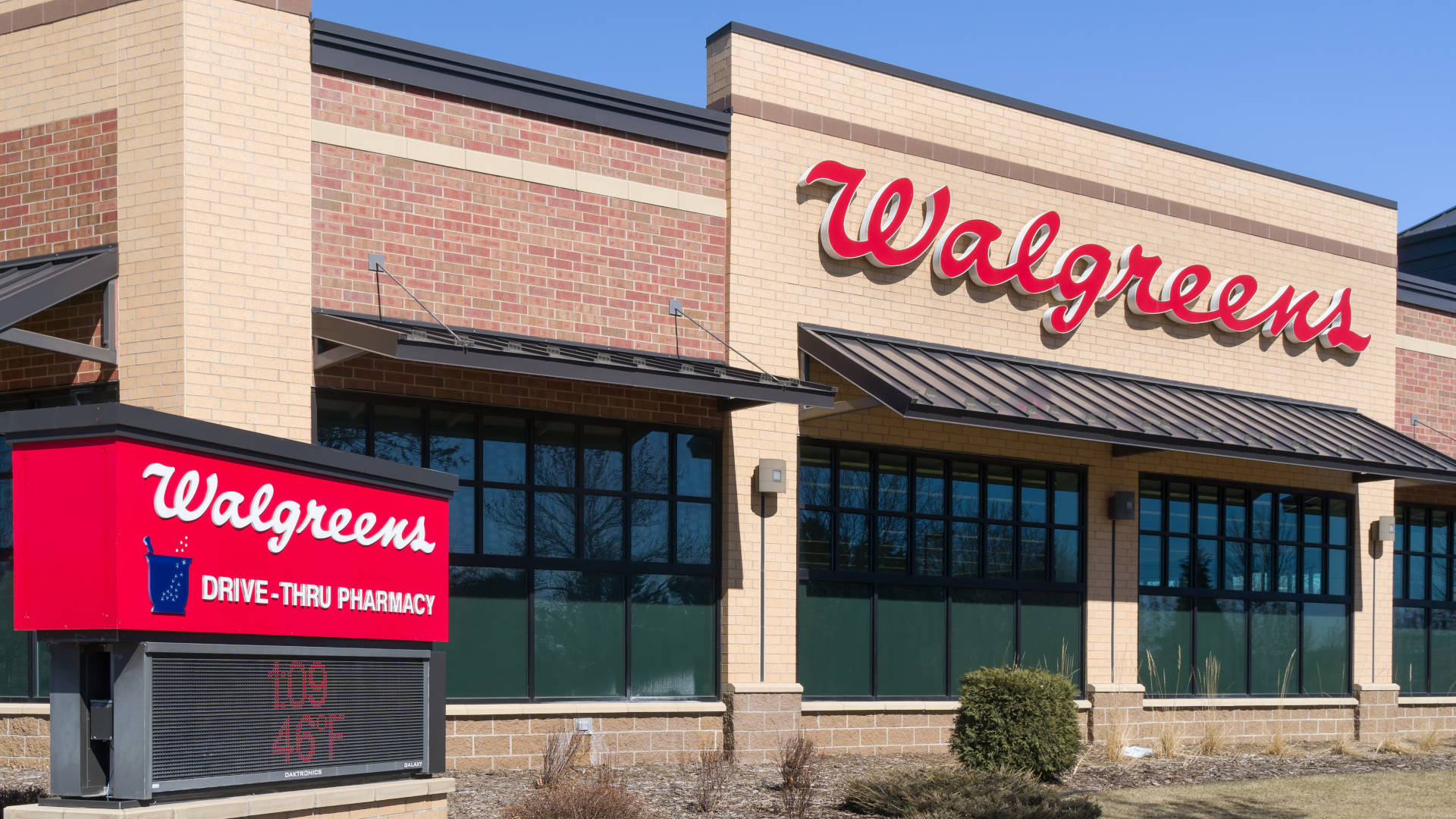 New Walgreens Pharmacy Building Background