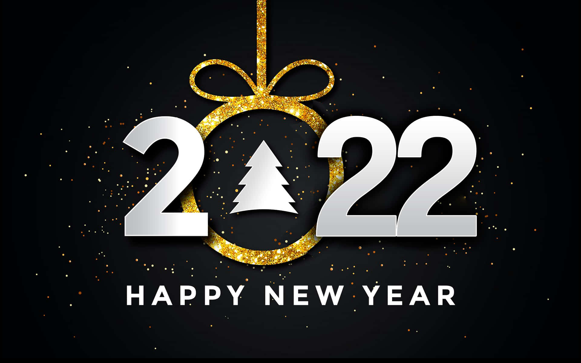 New Year 2022 Black Backdrop Background