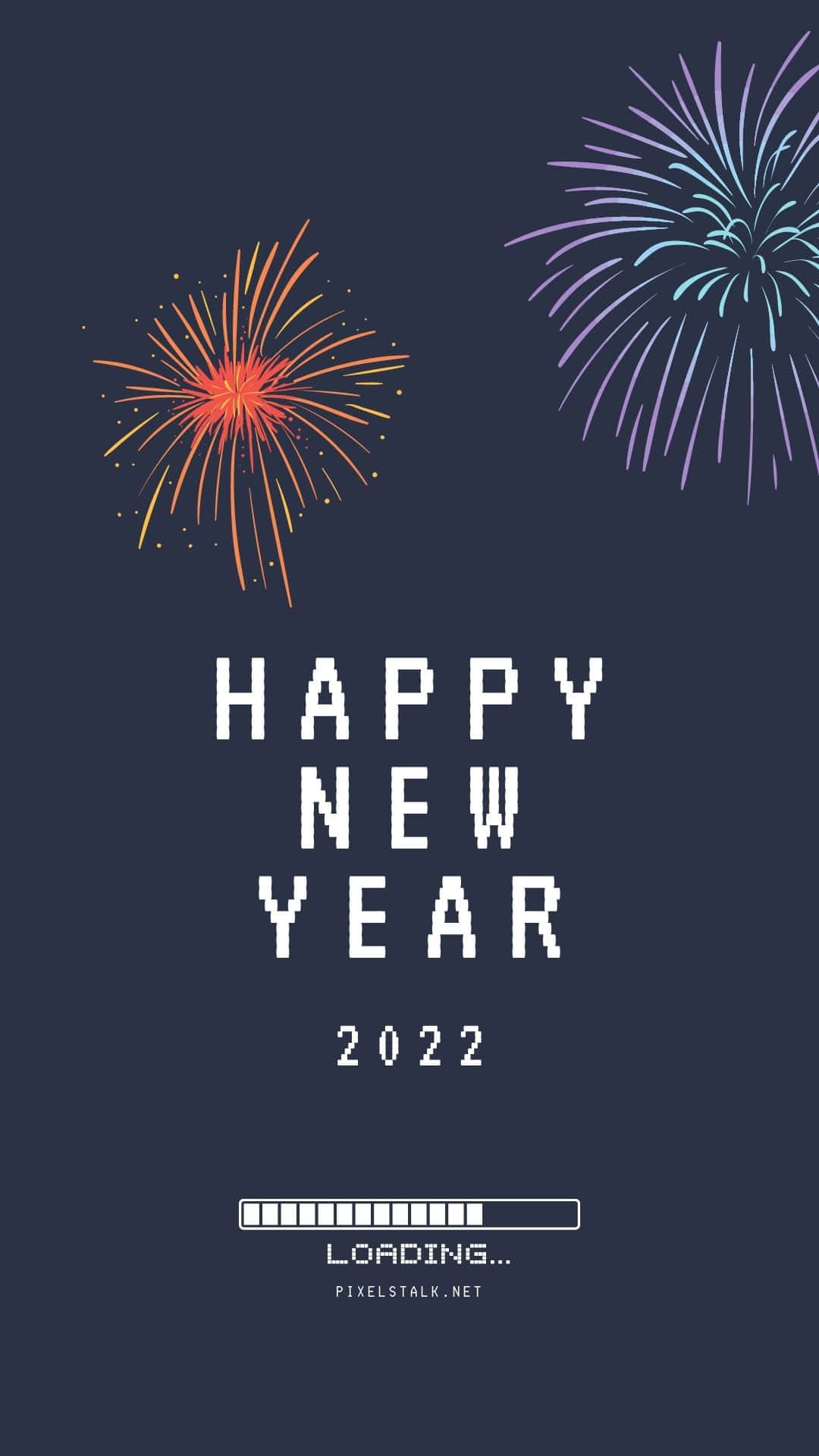 New Year 2022 Loading Phone Background