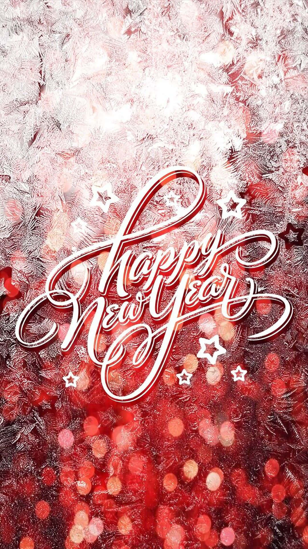 New Year Iphone Greeting Red And White