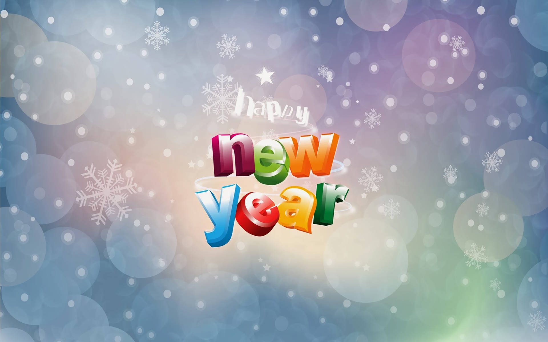 New Year Snowflakes Background Background