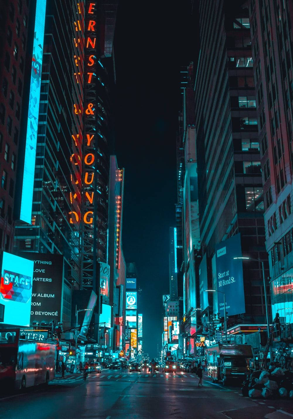 New York Aesthetic Billboards Background