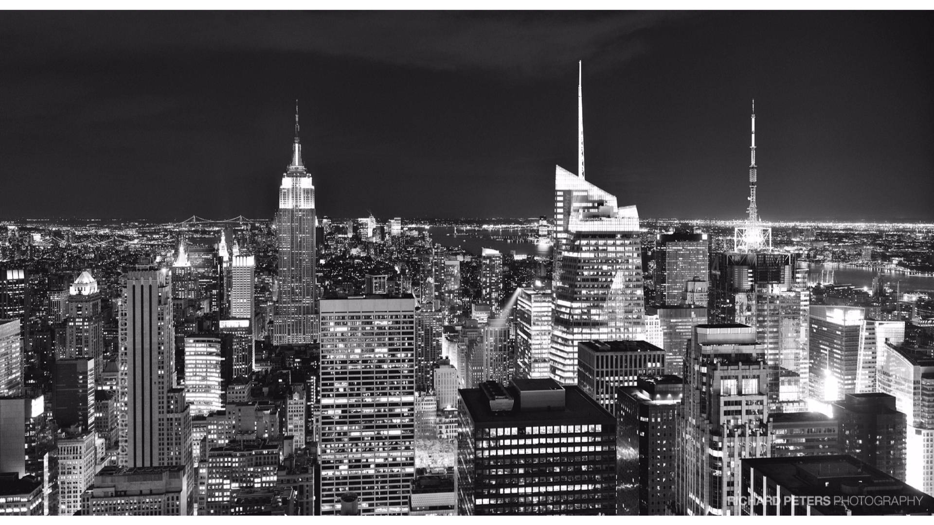 New York Aesthetic Black And White Background