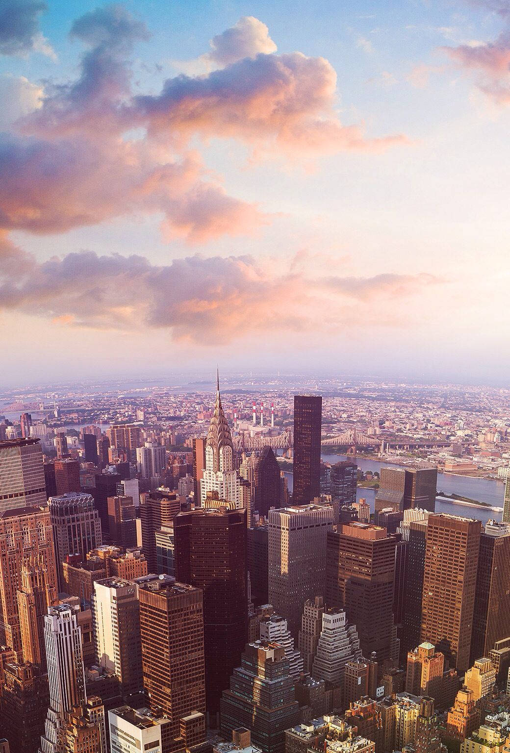 New York Aesthetic Skyline Background