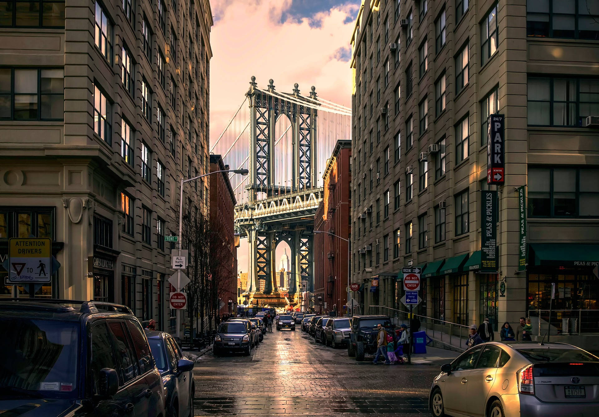 New York City Desktop Manhattan Bridge Dumbo Background