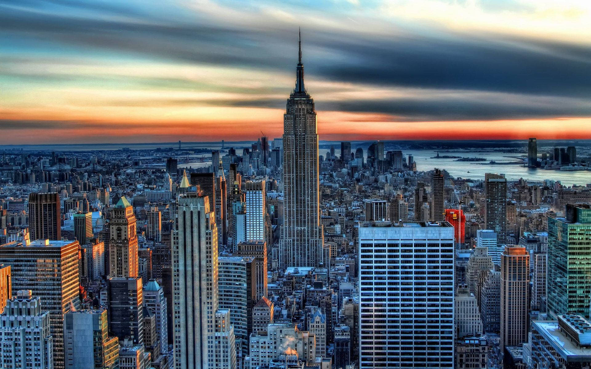 New York City Empire State Building Background