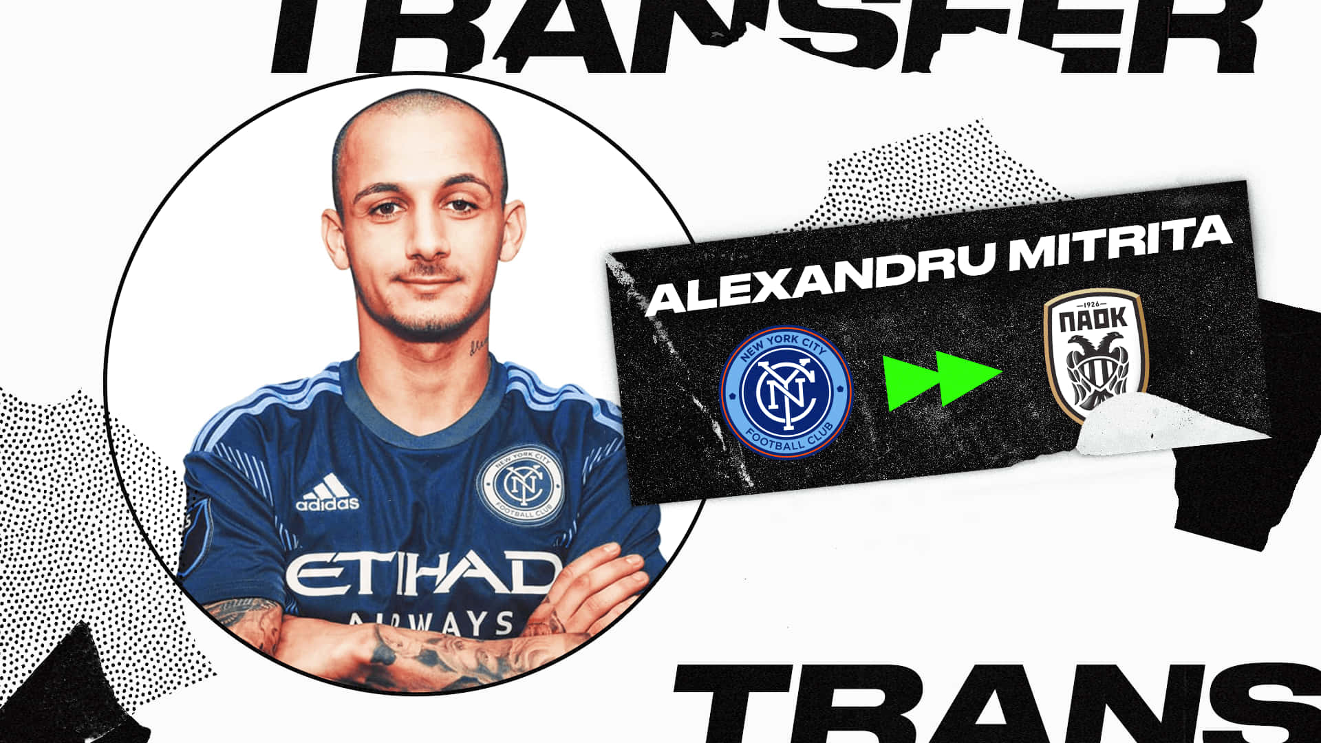 New York City Fc Footballer Alexandru Mitrita Graphic Art