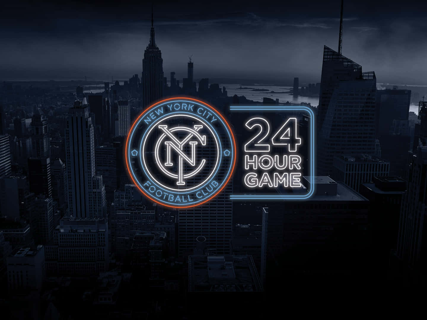 New York City Fc Logo Neon Light Aesthetic