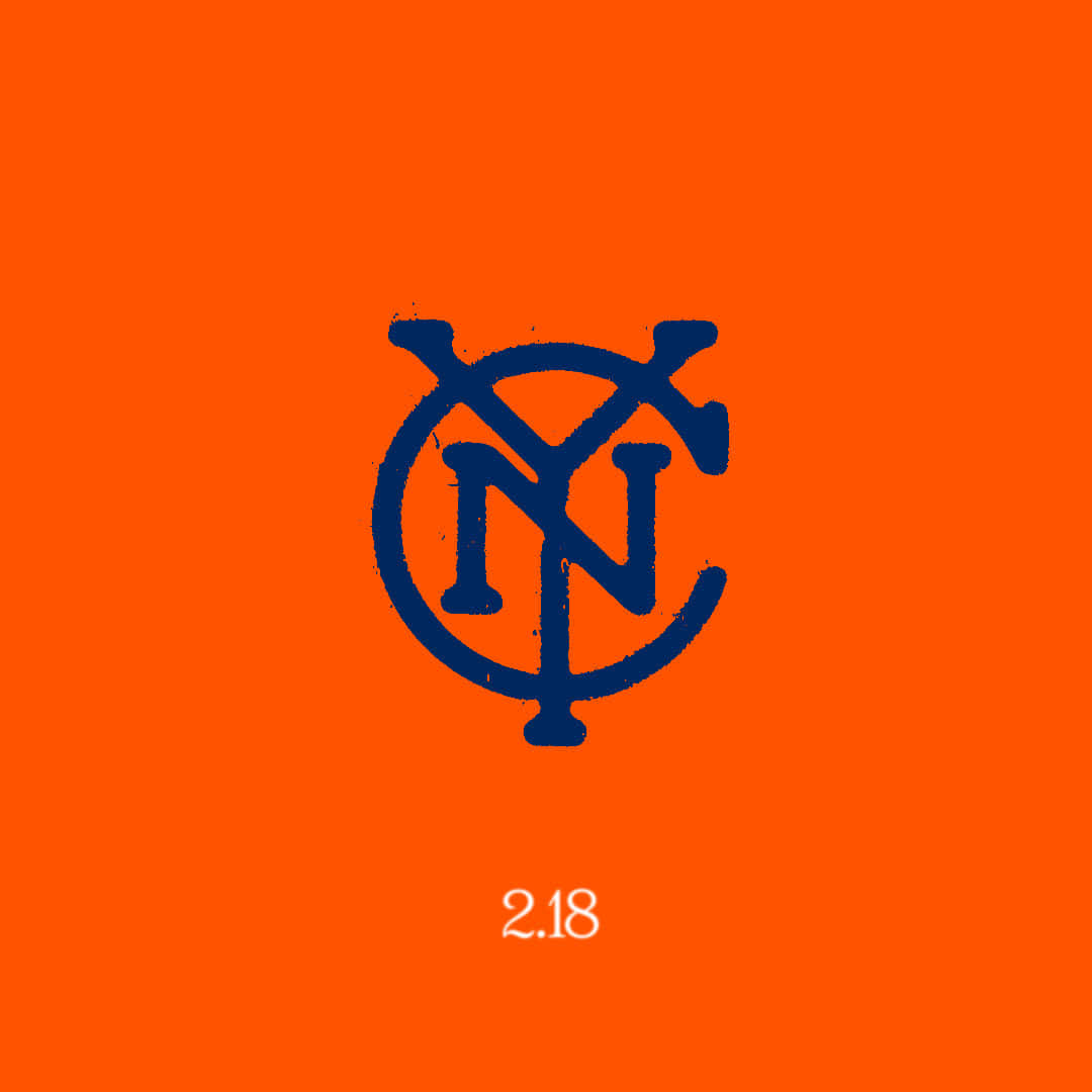 New York City Fc Logo Orange Aesthetic Digital Art