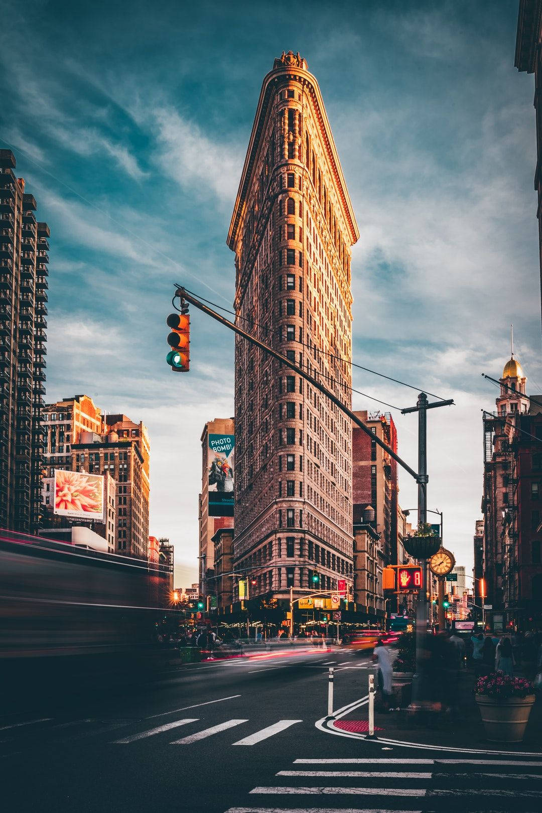 New York City Iphone X Flatiron Building Background