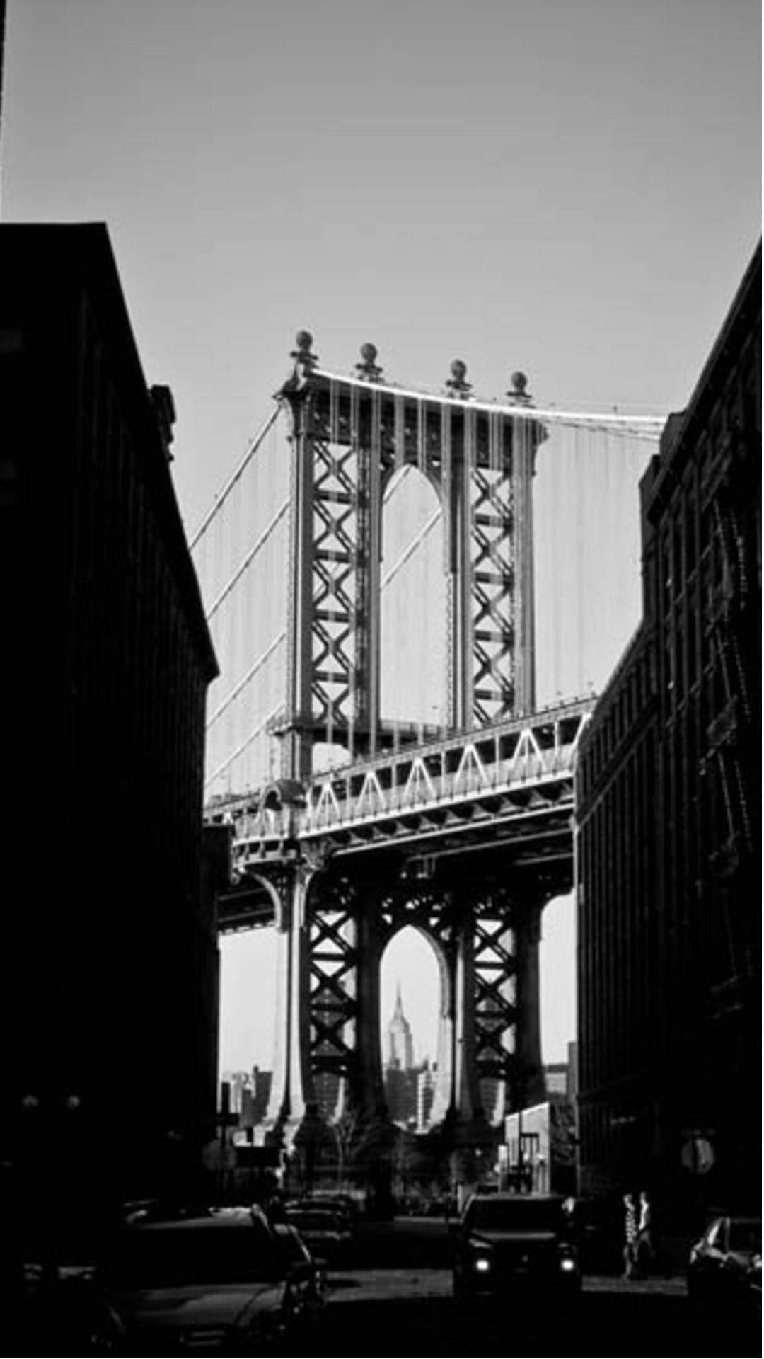 New York City Iphone X Manhattan Bridge Background