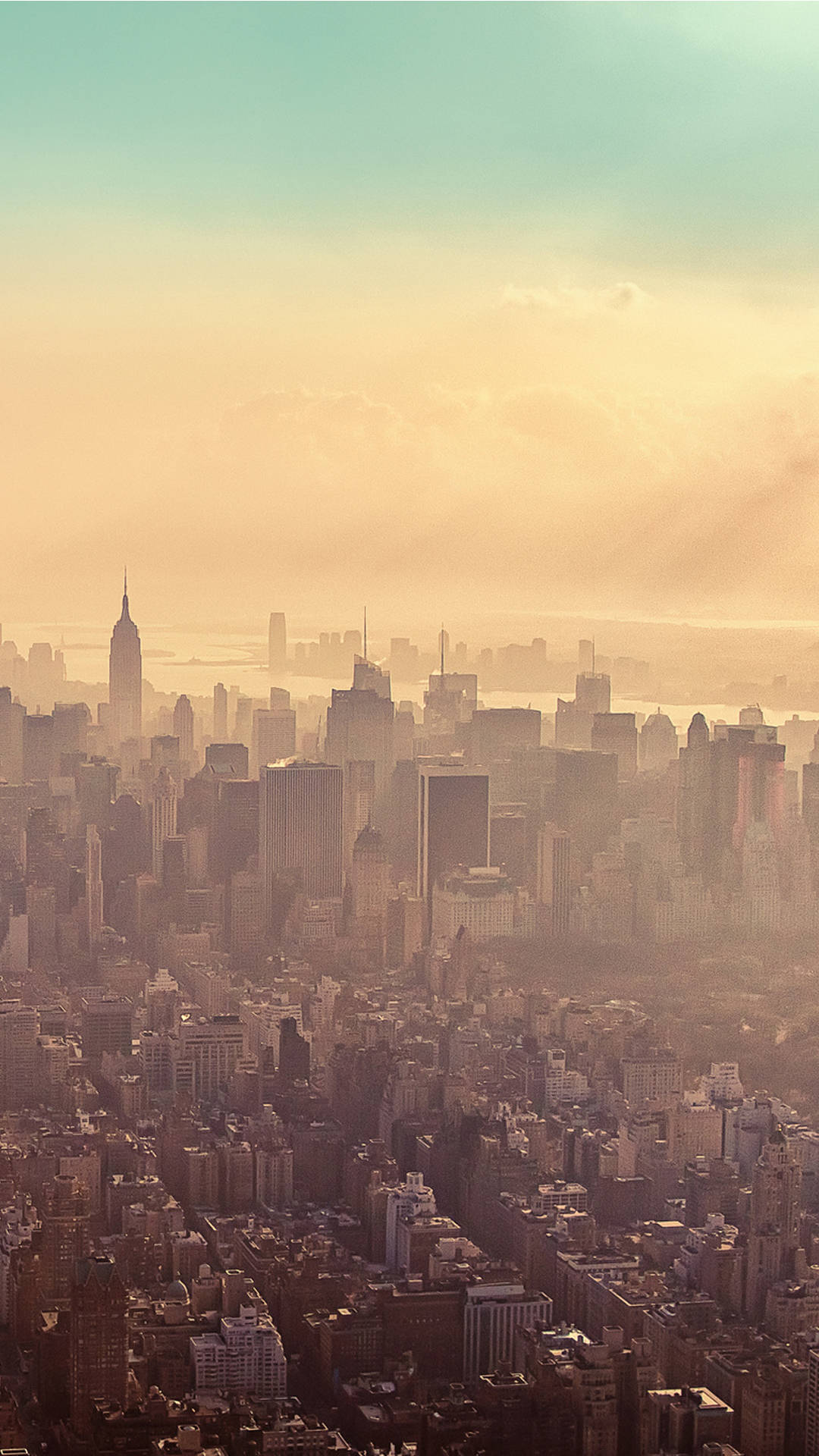 New York City Iphone X Pastel Skies Background